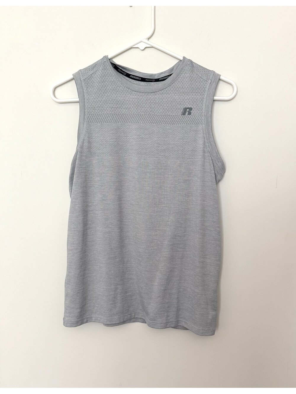 Kid's Large Light Gray Russell Athletic Tank Top